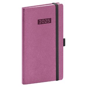 Weekly Diary 2025 Pocket Diario - Pink