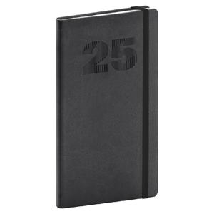 Weekly diary 2025 pocket Vivella Top - black