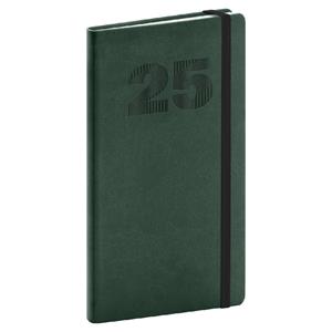 Weekly diary 2025 pocket Vivella Top - green