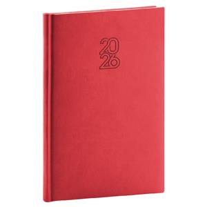 Weekly diary 2026 A5 Aprint - red