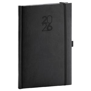 Weekly diary 2026 A5 Aprint Top - black