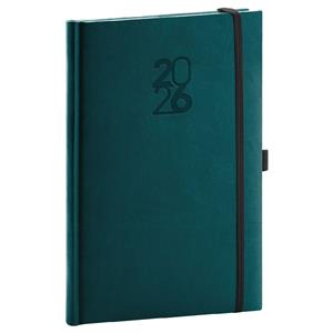 Weekly diary 2026 A5 Aprint Top - petrol