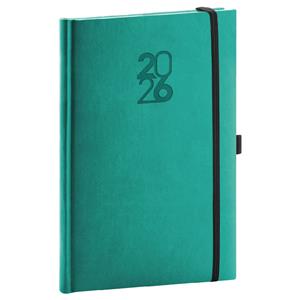 Weekly diary 2026 A5 Aprint Top - turquoise
