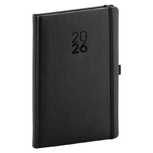 Weekly diary 2026 A5 Diamante - black