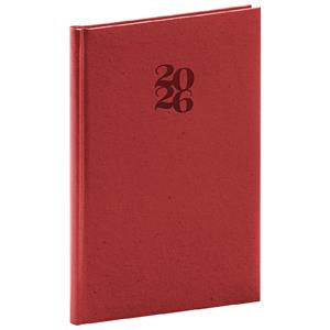 Weekly diary 2026 A5 Essenza - cherry