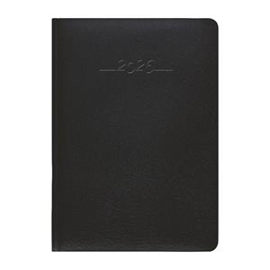 Weekly diary 2026 Carus A5 with notes - black