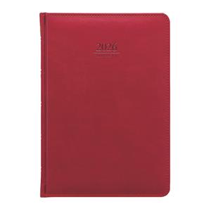 Weekly diary 2026 Gemma A5 - red