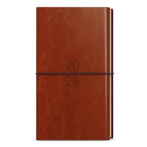 Weekly Diary 2026 Jakub Dueto pocket with note book - brown