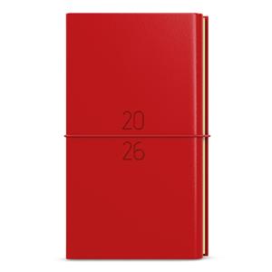 Weekly Diary 2026 Jakub Dueto pocket with note book - red