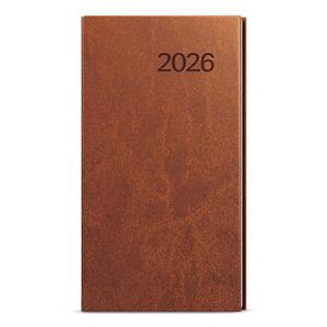 Weekly Diary 2026 Jakub Vivella pocket - brown