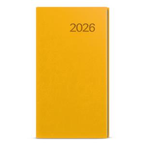 Weekly Diary 2026 Jakub Vivella pocket - ochre