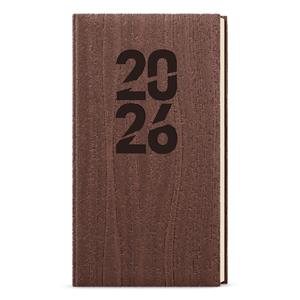 Weekly Diary 2026 Jakub Wood pocket - brown