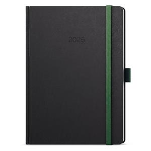Weekly diary 2026 Oskar Nora A5 - green