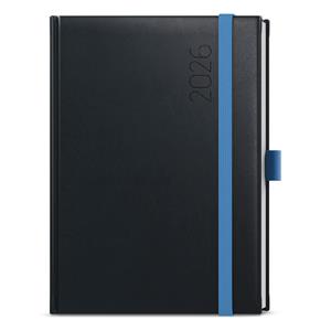 Weekly Diary 2026 Oskar Reno A5 - black