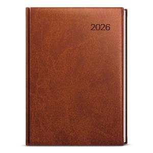 Weekly Diary 2026 Oskar Vivella A5 - brown