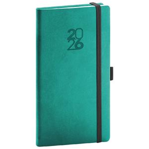 Weekly diary 2026 pocket Aprint Top - turquoise