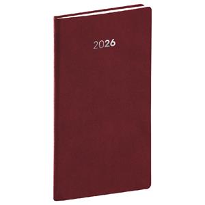 Weekly diary 2026 pocket Balakon - burgundy