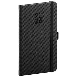 Weekly diary 2026 pocket Diamante - black