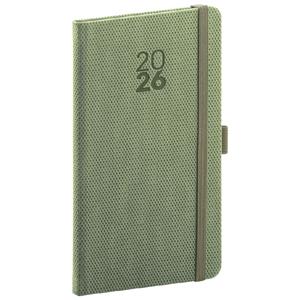 Weekly diary 2026 pocket Diamante - olive