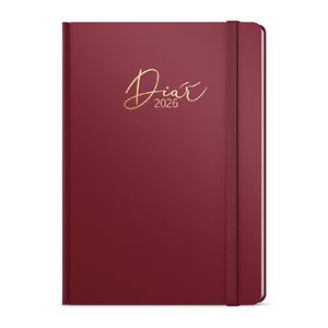 Weekly diary 2026 Prokop Luxi B6 - burgundy