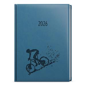 Weekly Diary 2026 Prokop Vivella B6 with hot stamping - kerosene - Round