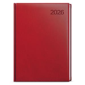 Weekly Diary 2026 Tomáš Vivella A4 - burgundy