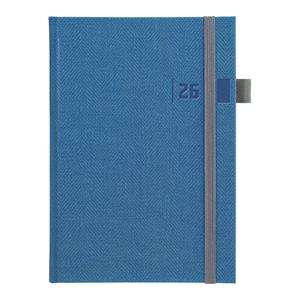 Weekly diary 2026 Tweed A5 - blue