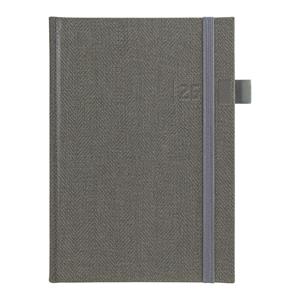 Weekly diary 2026 Tweed A5 - grey