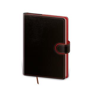 Weekly diary A5 2023 Flip - black/red