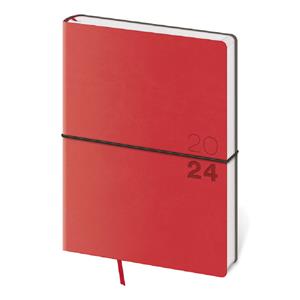 Weekly diary A5 2024 Flexio - red