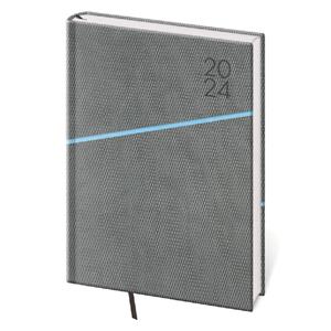 Weekly diary A5 2024 Grife - grey/blue