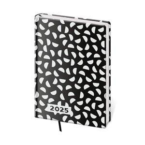 Weekly diary A5 2025 Vario Lyra B&W