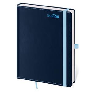 Weekly Diary A5 2026 Double Blue