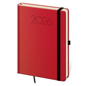 Weekly diary A5 2026 New Praga - red