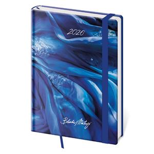 Weekly diary A5 2026 Vario - Matragi Blue with elastic band