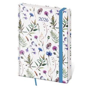 Weekly diary A5 2026 Vario - Wildflowers with elastic band