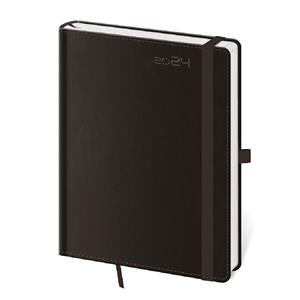 Weekly diary B6 2024 Double Black