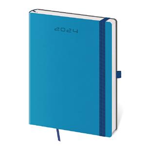 Weekly diary B6 2024 Flexies - blue
