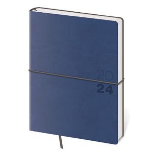 Weekly diary B6 2024 Flexio - dark blue