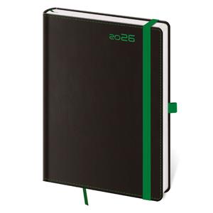 Weekly Diary B6 2026 Black Green