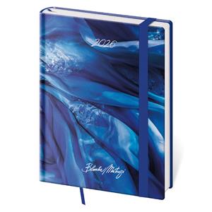 Weekly diary B6 2026 Vario - Matragi Blue with elastic