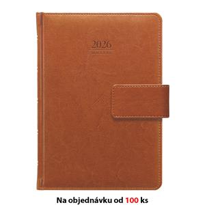 Weekly diary Slovak Kastor A5 with notes - brown