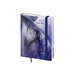 Weekly diaryB6 2022 Vario with rubber band - Matragi Blue