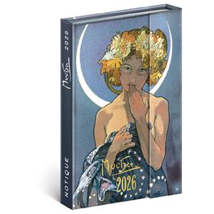 Weekly Magnetic Diary 2026 B6 Alfons Mucha