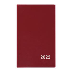Weekly pocket Diary 2022 Alois PVC - Burgundy