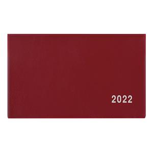 Weekly pocket Diary 2022 Cyril PVC - Burgundy