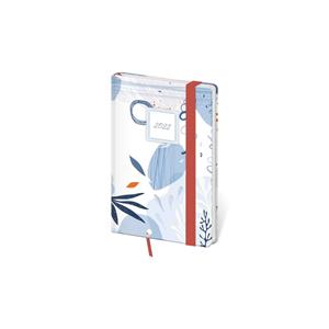 Weekly pocket diary 2022 Vario with rubber band - Bluestyle with rubber band