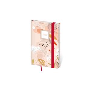 Weekly pocket diary 2022 Vario with rubber band - Coralestyle with rubber band
