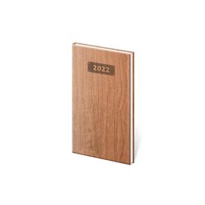 Weekly pocket diary 2022 Wood - light brown