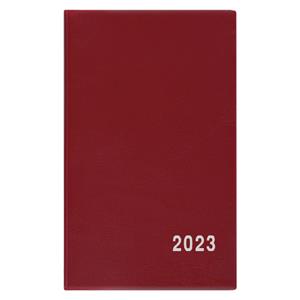 Weekly pocket Diary 2023 Alois PVC - Burgundy